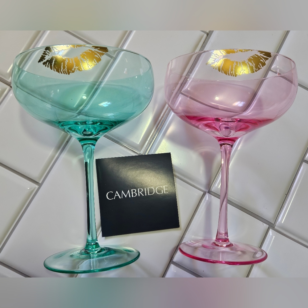 Wicked Inspired Lips Coupe Glass Set